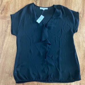 LOFT sheer cap sleeve top